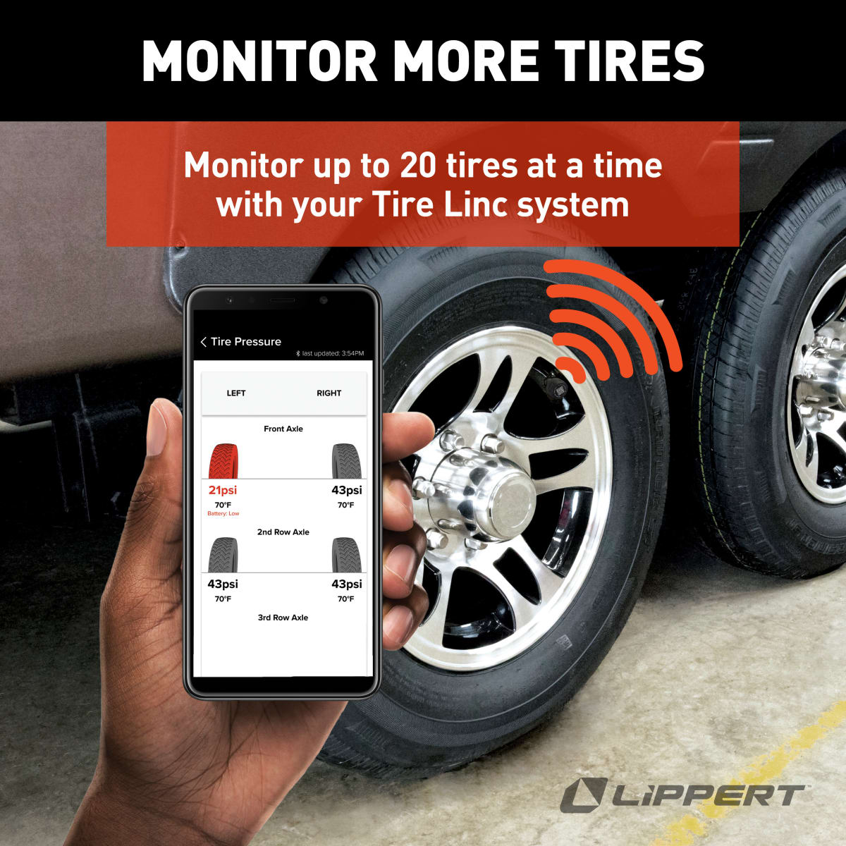 Lippert Tire Linc TPMS External Stem-Mount Tire Sensors, 2-Pack - view 4