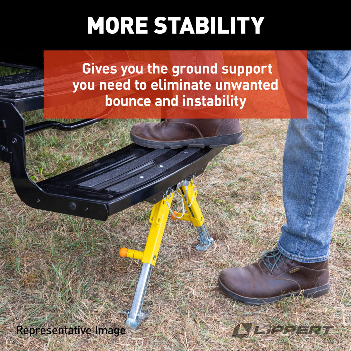 Lippert Solid Stance RV Step Stabilizer Kit - view 4