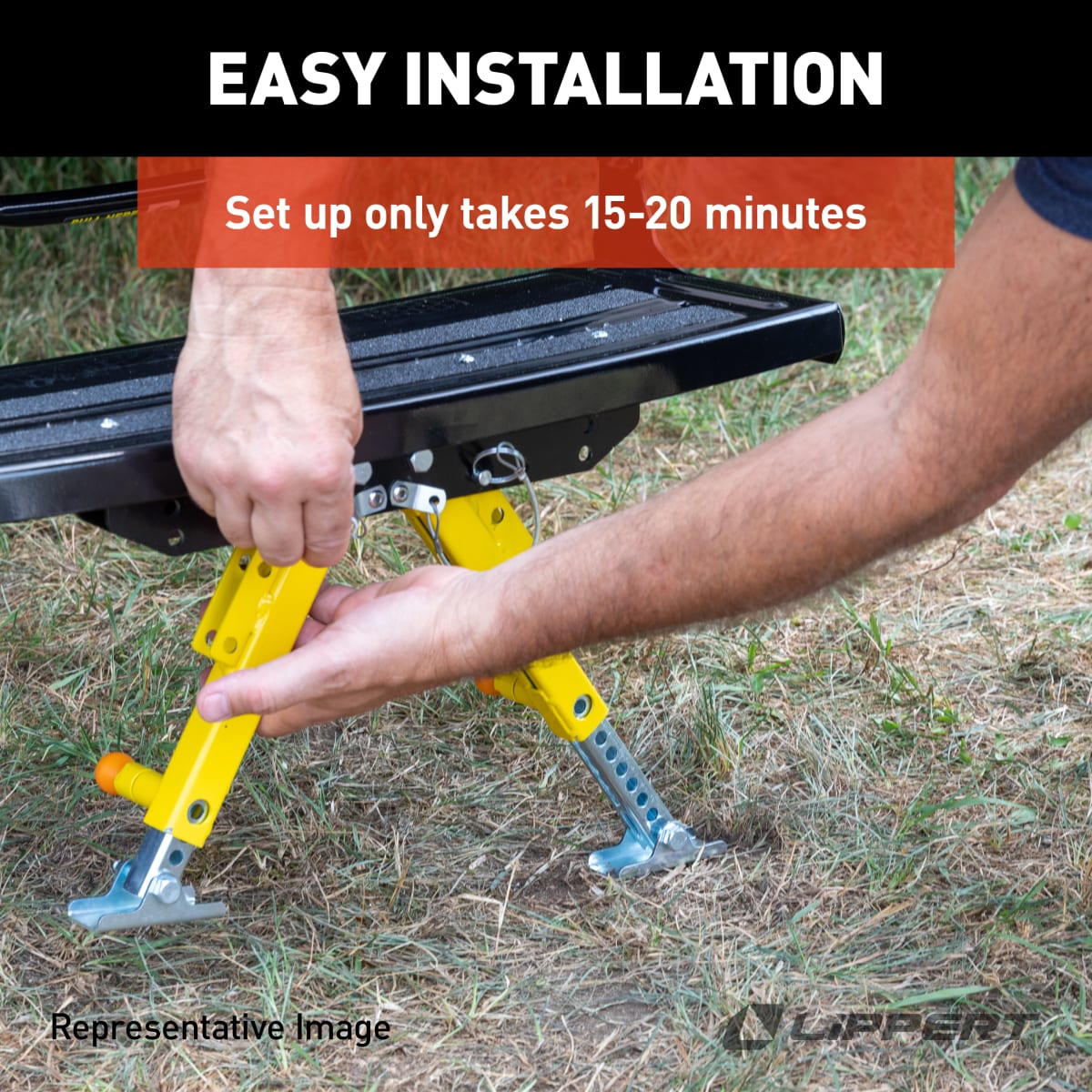 Lippert Solid Stance RV Step Stabilizer Kit - view 5