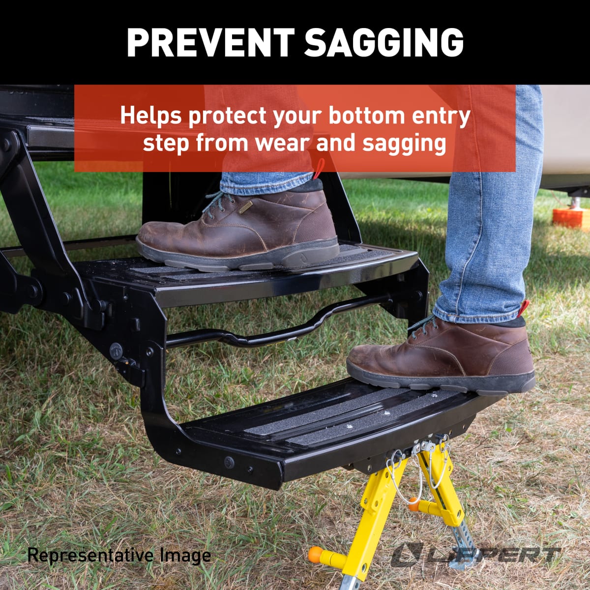 Lippert Solid Stance RV Step Stabilizer Kit - view 6