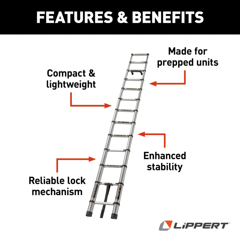 Lippert On-The-Go Telescoping Ladder, 12.5' - view 3