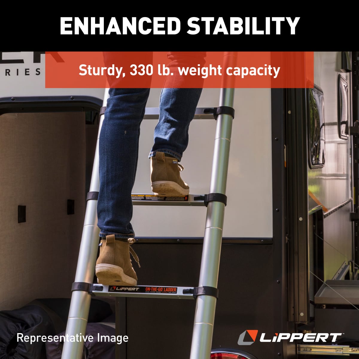 Lippert On-The-Go Telescoping Ladder, 12.5' - view 6