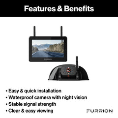Furrion Vision S+ RV Backup Camera System, 7" Monitor & Sharkfin Camera - view 3