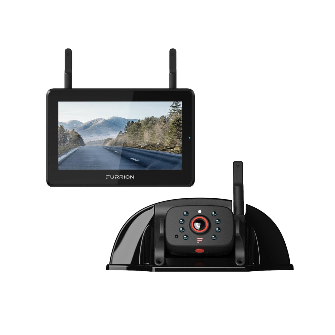 Furrion Vision S+ RV Backup Camera System, 5" Monitor & Rear Sharkfin Camera
