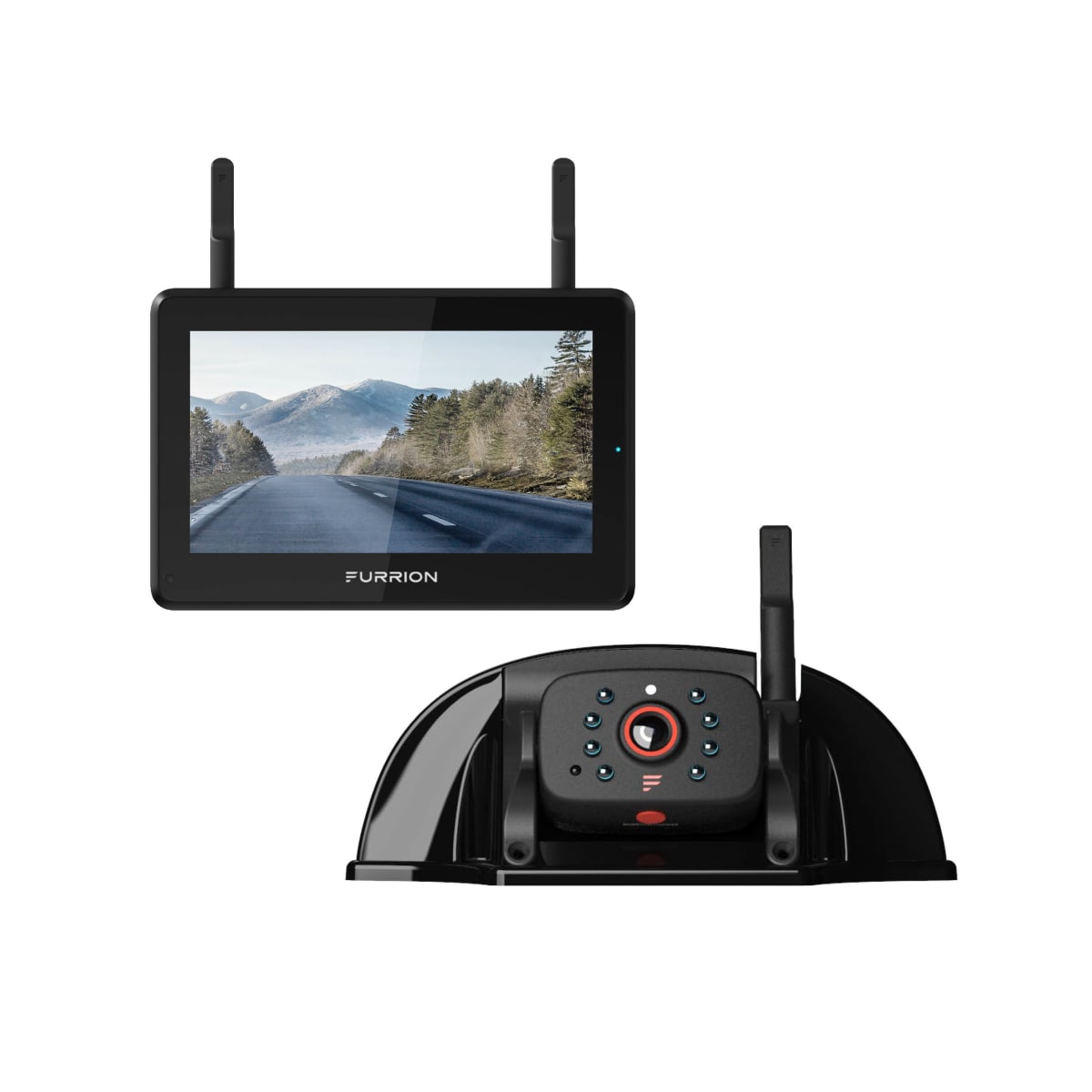 Furrion Vision S+ RV Backup Camera System, 5" Monitor & Rear Sharkfin Camera