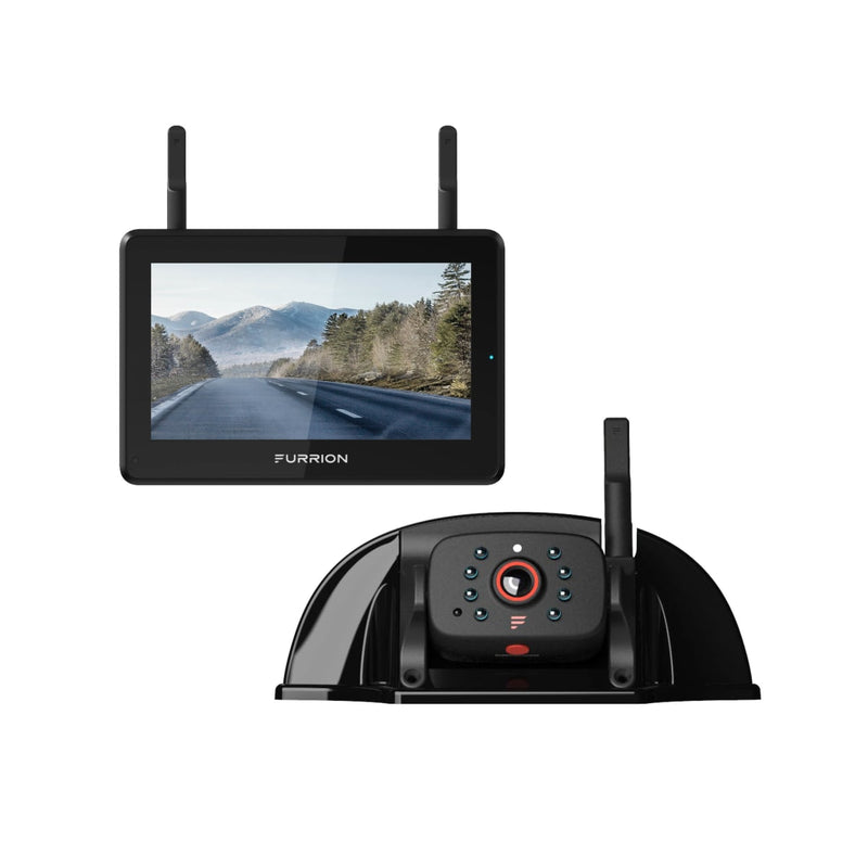 Furrion Vision S+ RV Backup Camera System, 5" Monitor & Rear Sharkfin Camera