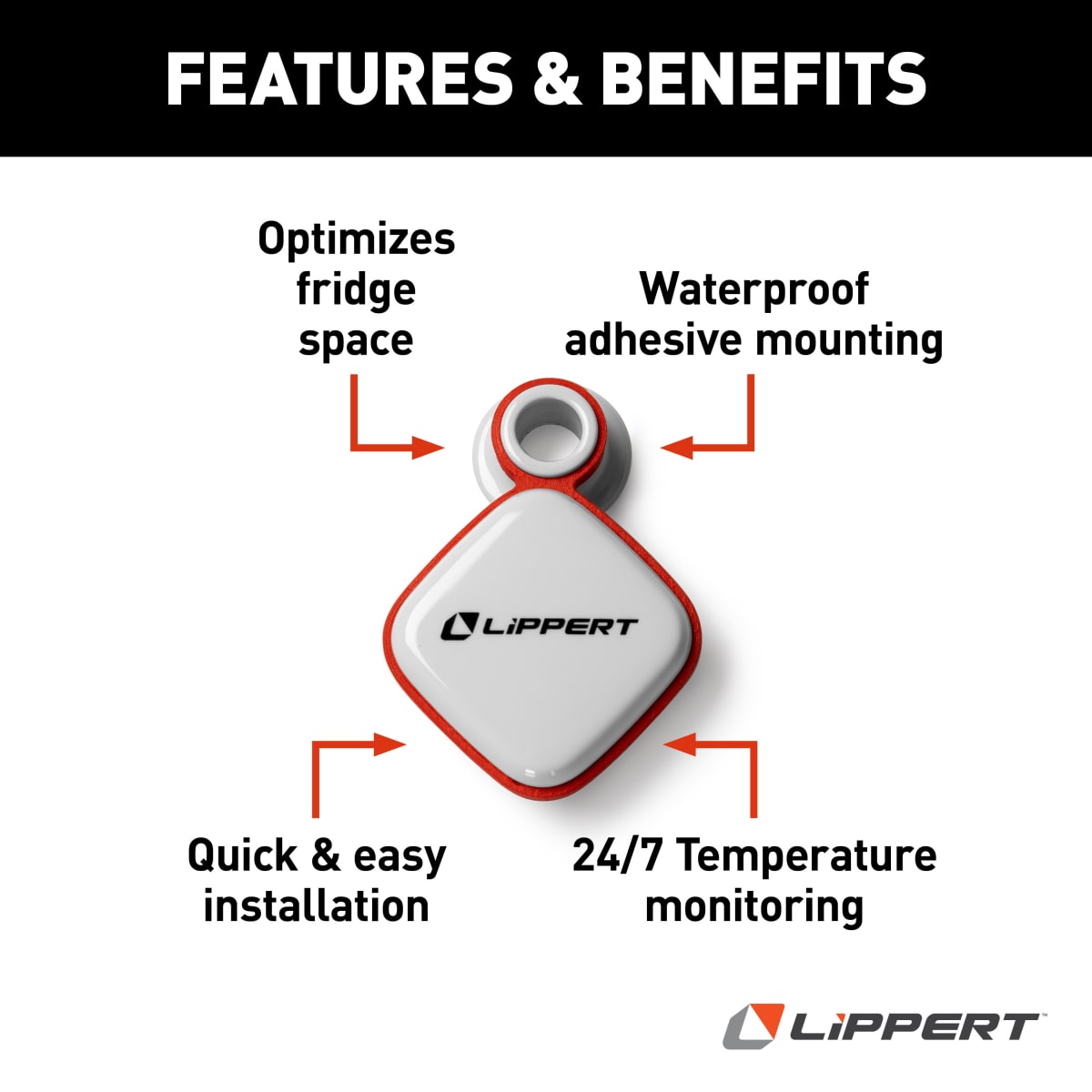 Lippert OneControl Bluetooth RV Fridge & Freezer Temperature Sensor - view 2