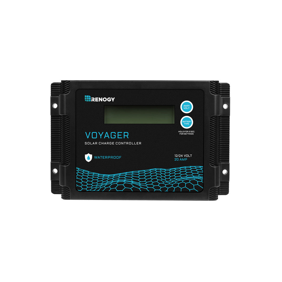Renogy Voyager 20A waterproof PWM charge controller with LCD