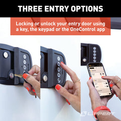 Lippert Keyless Bluetooth RV Entry Door Lock, Right Hand - view 4