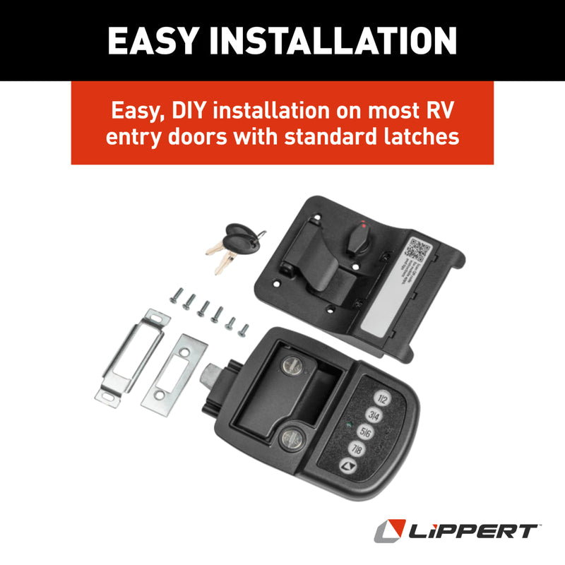 Lippert Keyless Bluetooth RV Entry Door Lock, Right Hand - view 7