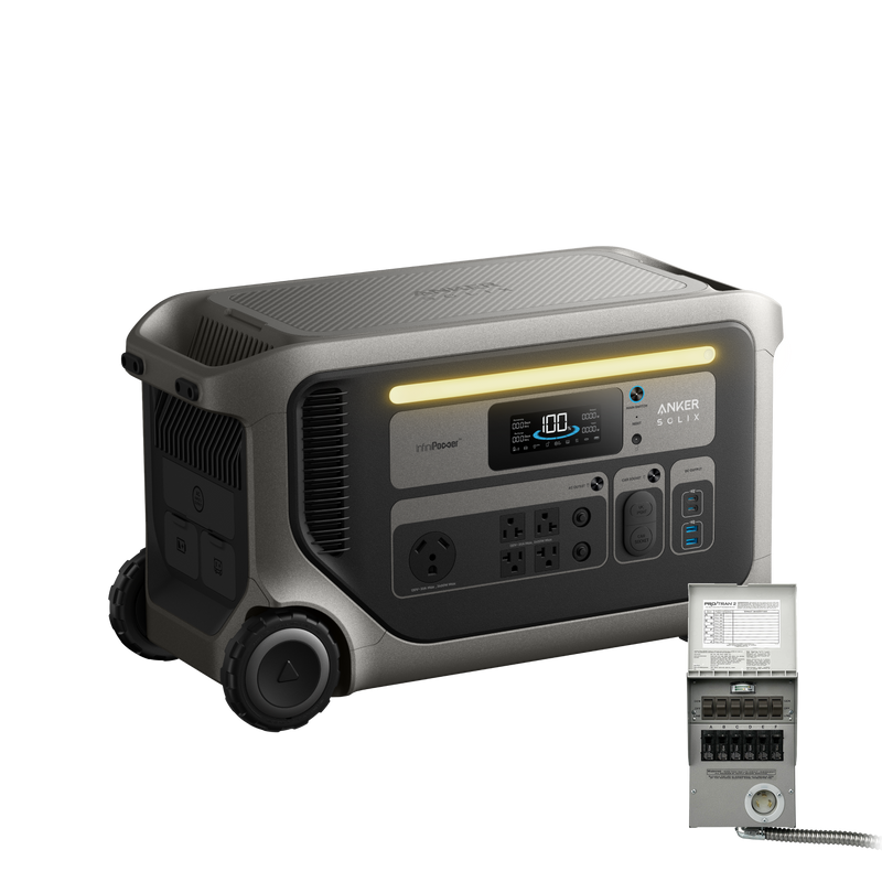 Anker SOLIX F3000 Power Station + 6-Circuit Transfer Switch