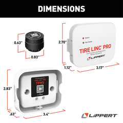 Lippert Tire Linc PRO RV Tire Pressure & Temperature Monitoring System, 4-Tire Kit - view 2