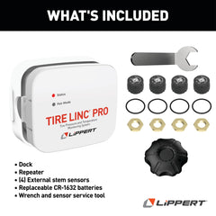 Lippert Tire Linc PRO RV Tire Pressure & Temperature Monitoring System, 4-Tire Kit - view 8