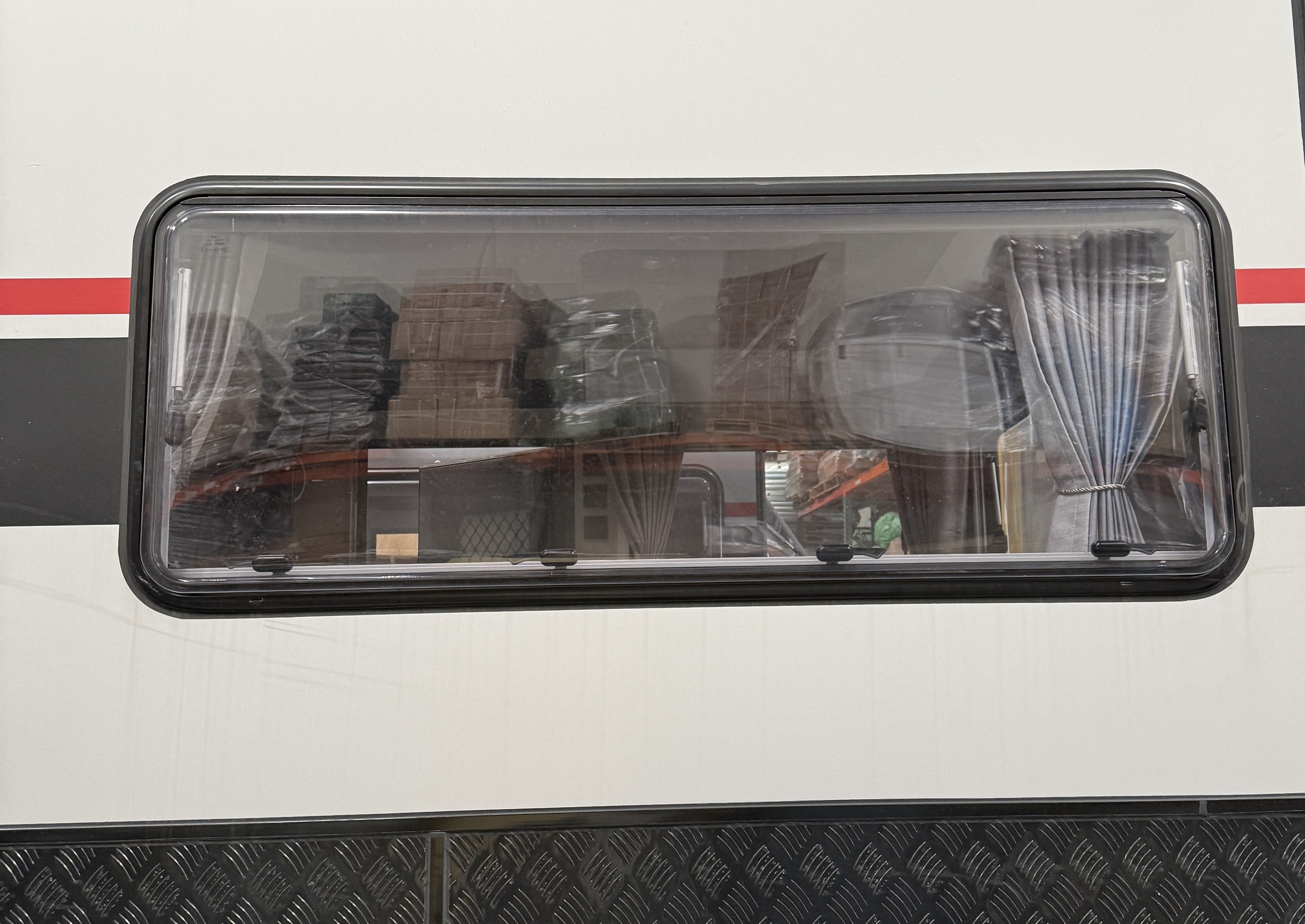 HQ21 Blackseries Window (Include Window Shade) - 56 × 20 7/8 Inch + 2 Window Struts for Dual Pane Windows -8 Inch | 2022 Model Or Newer