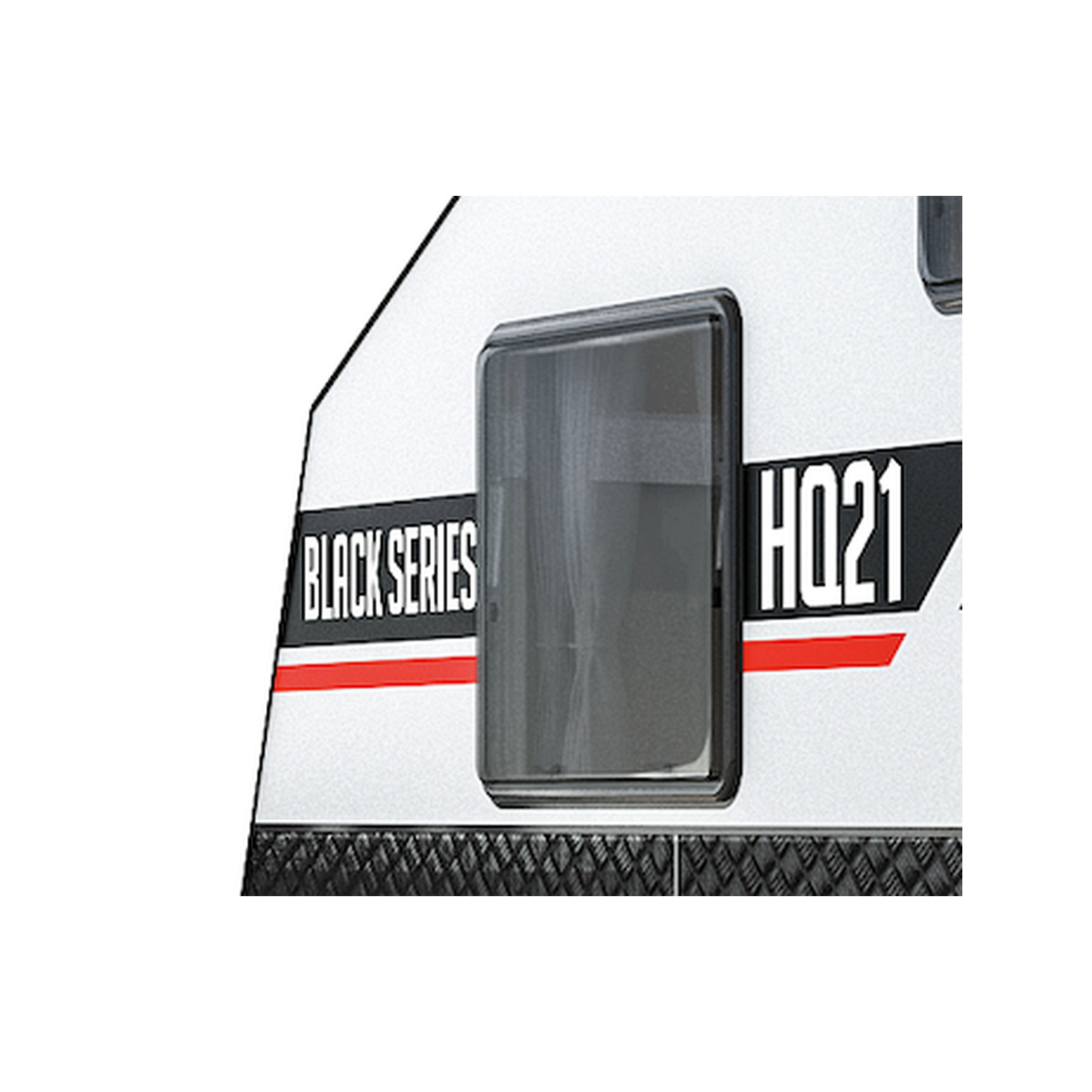 Black Series Trailer RV Replacement Window | Double Pane Acrylic | Fly Screen & Shade | 31.50" × 39.37" (800mm × 1000mm)