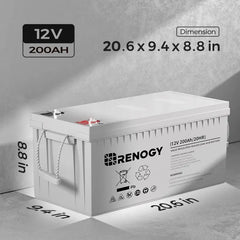 Renogy 12V deep cycle AGM battery