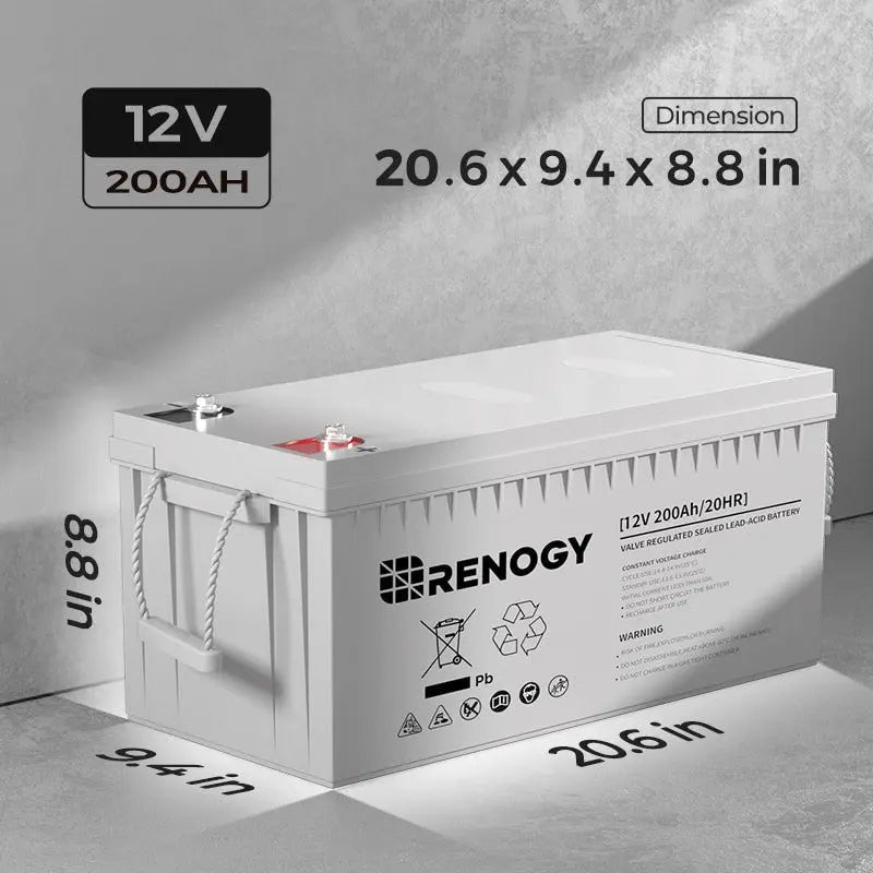 Renogy 12V deep cycle AGM battery
