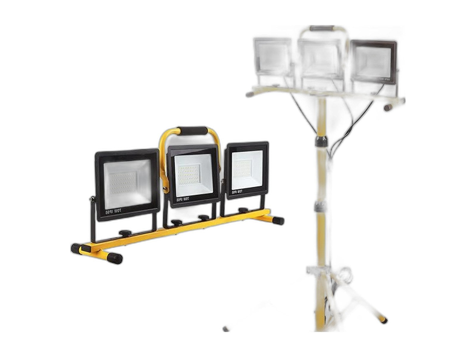 22000 lumen work lights with stand 3 on white background