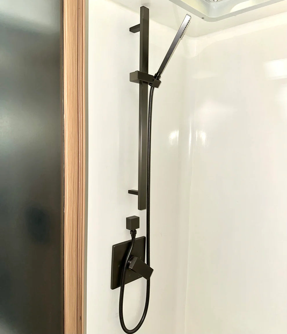 Gunmetal kitchen and bathroom essentials set four piece - view 2