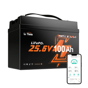 LiTime 24V 100Ah Group 31 Bluetooth LiFePO4 Battery