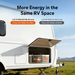 LiTime 24V 100Ah Group 31 Bluetooth LiFePO4 Battery