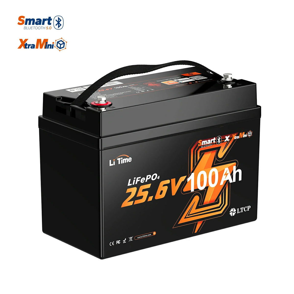 LiTime 24V 100Ah Group 31 Bluetooth LiFePO4 Battery