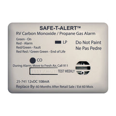 Safe-T-Alert 25-741-WT CO and propane alarm, white