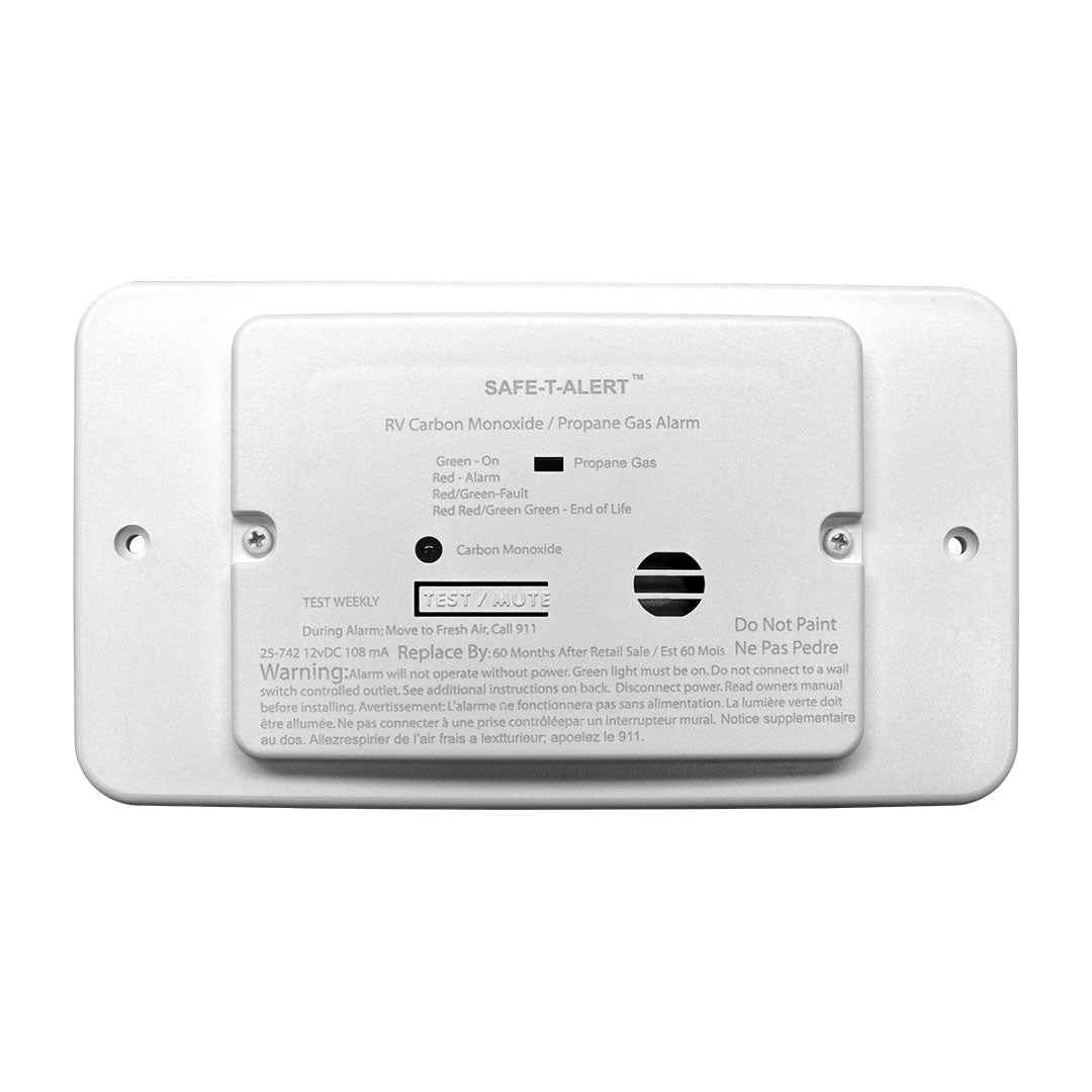 Safe-T-Alert 25-742-WT-TR CO and propane alarm, white