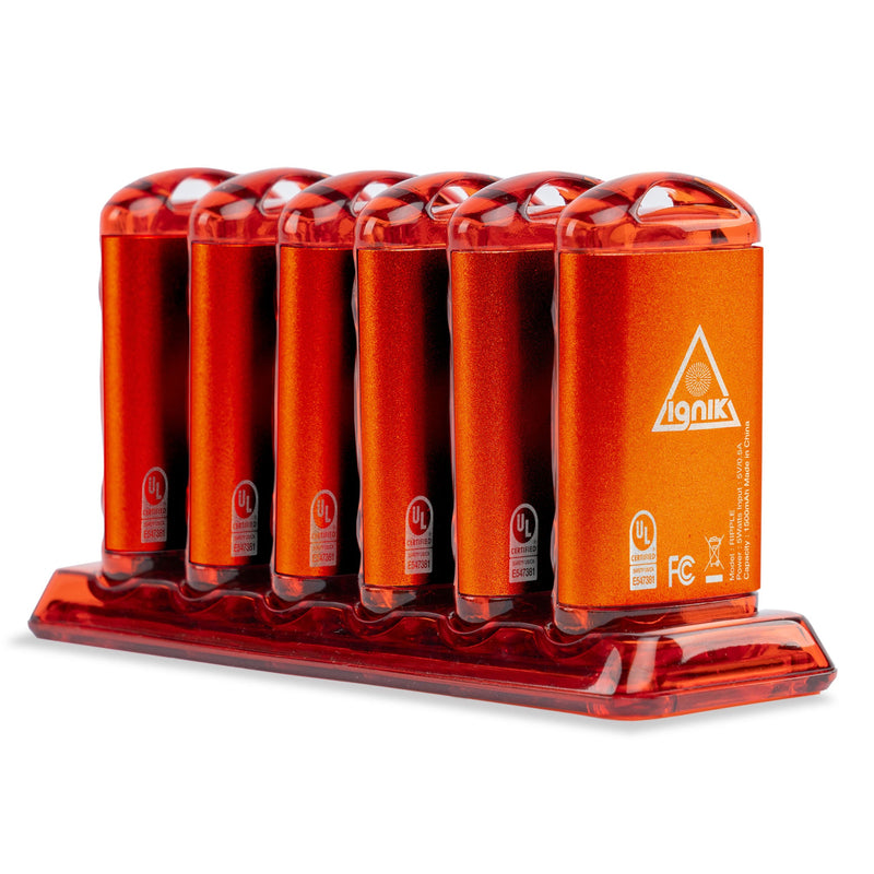 Ignik Ripple rechargeable hand warmers, 6-pack with charging dock