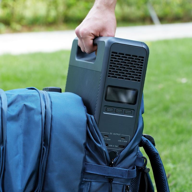 BLUETTI BluePack 2 60L backpack for Handsfree 2 front view