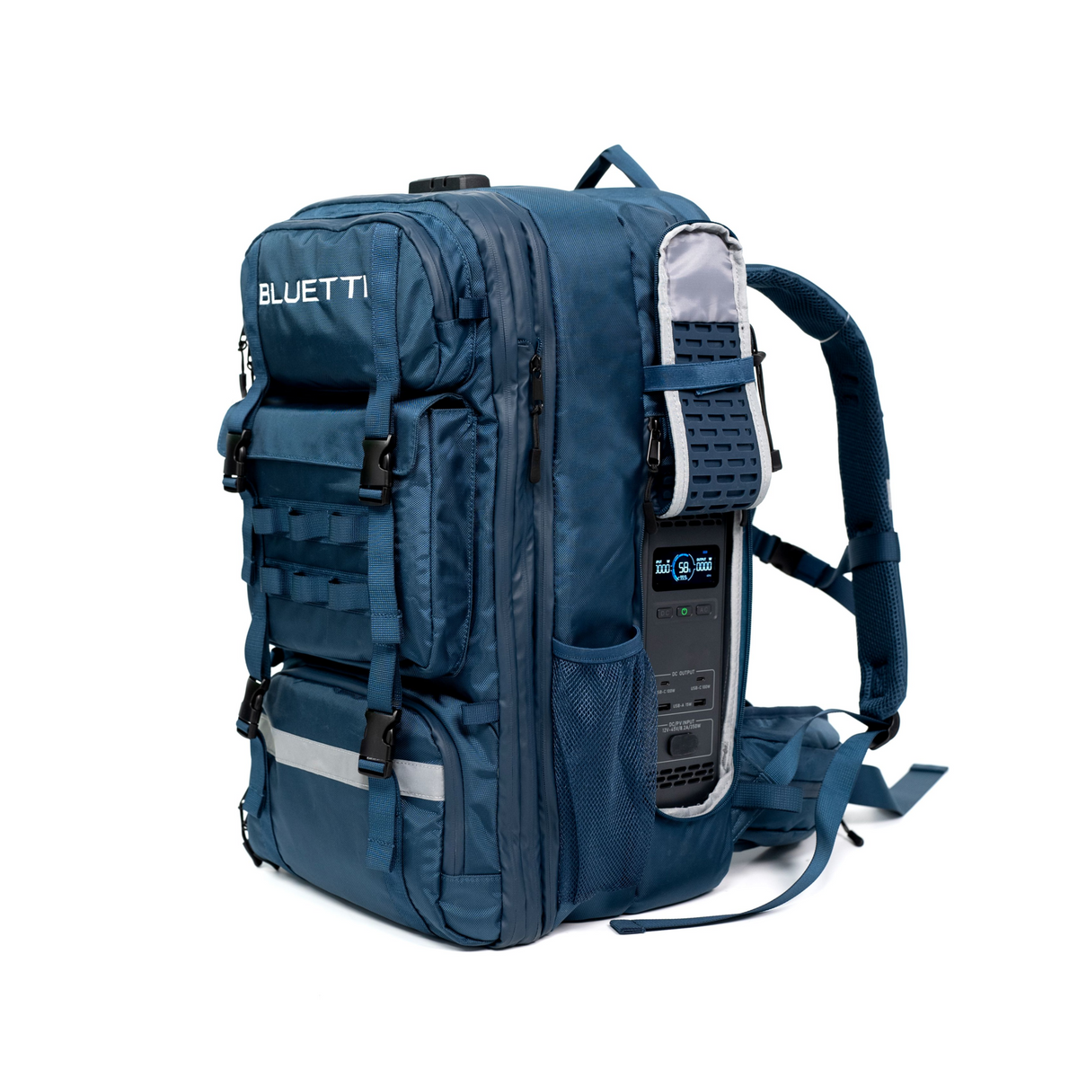 BLUETTI BluePack 2 60L backpack for Handsfree 2 front view