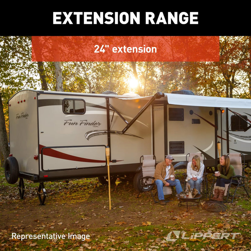 Lippert Manual RV Scissor Stabilizer Jack, 24", Single - view 4