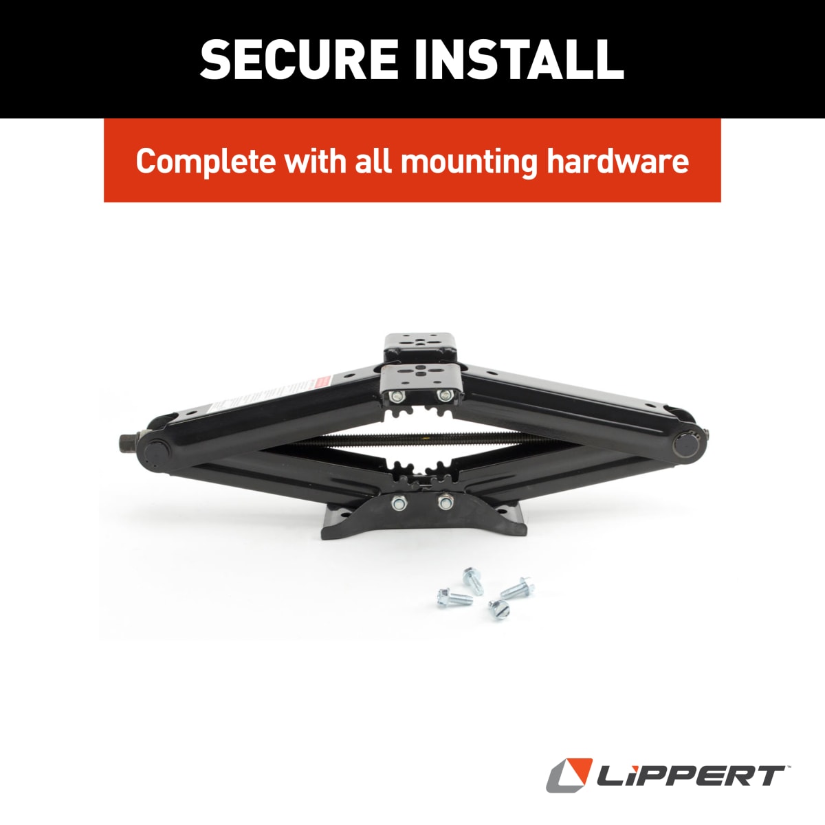 Lippert Manual RV Scissor Stabilizer Jack, 24", Single - view 5