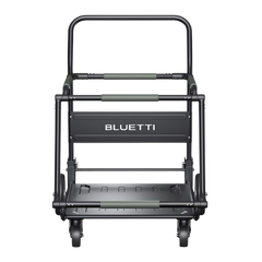 BLUETTI foldable trolley carrying AC500 and two expansion batteries