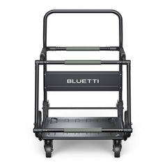 BLUETTI foldable trolley carrying AC500 and two expansion batteries