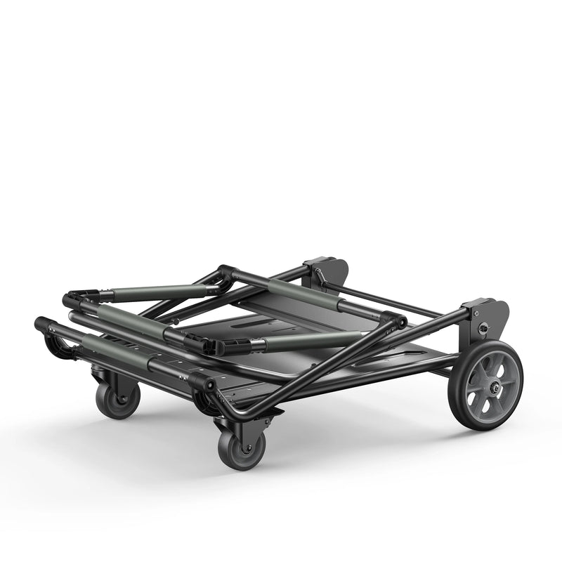 BLUETTI foldable trolley carrying AC500 and two expansion batteries
