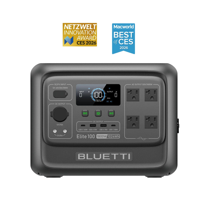 BLUETTI Elite 100 V2 portable power station front view