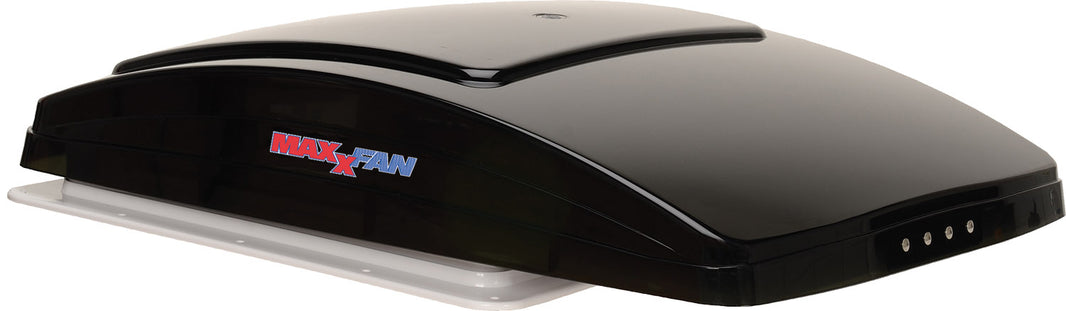 MaxxAir MaxxFan Deluxe 14" RV Roof Vent Fan with Rain Shield, 10-Speed Intake/Exhaust, Thermostat, Manual Lift, Smoke Lid - view 2