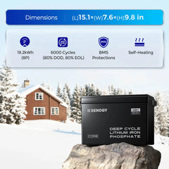 Renogy Core 48V 50Ah smart LiFePO4 battery with self-heating