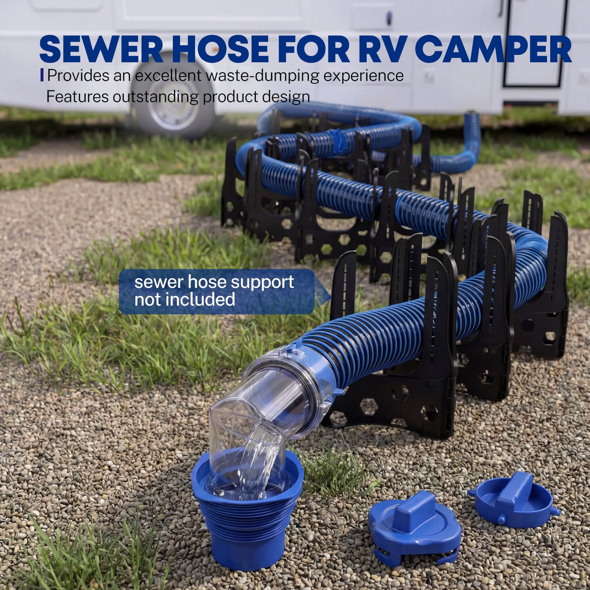 Kohree RV sewer hose kit, view 2