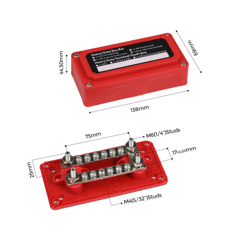 Renogy red and black busbars