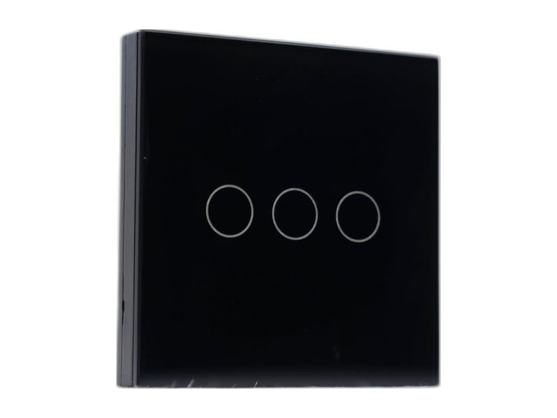 Wireless touch light switch black RV camper