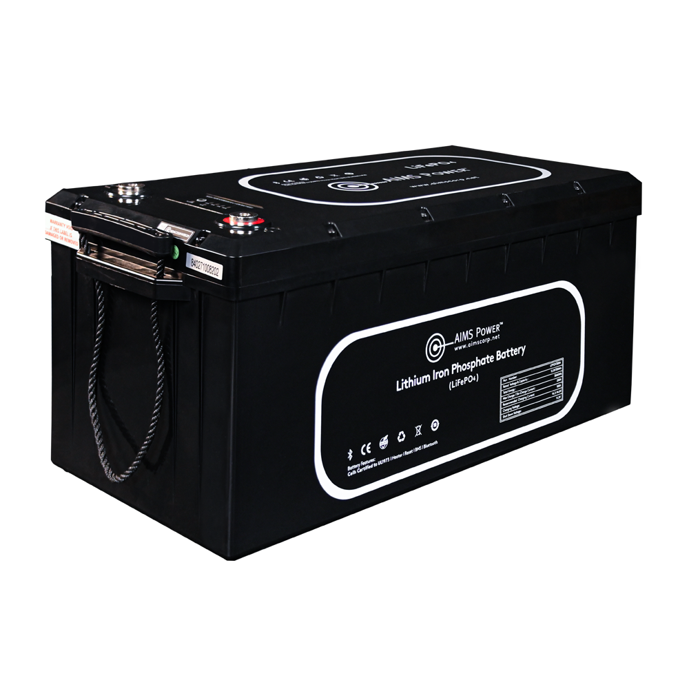 AIMS Power 12V 300Ah LiFePO4 Battery, Bluetooth, Heated, Wake-Up - view 9