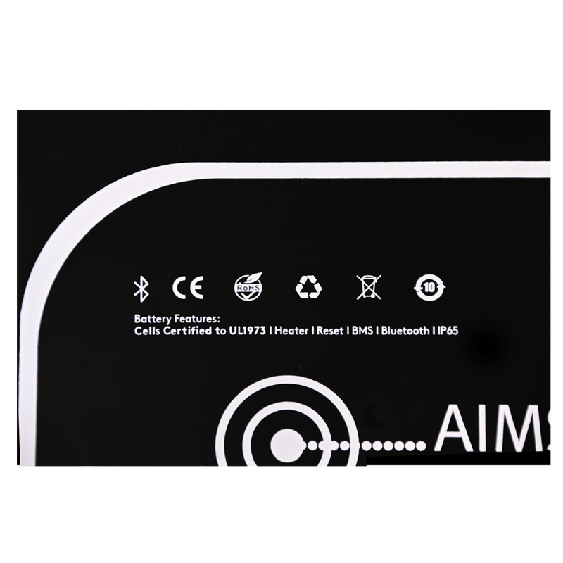 AIMS Power 12V 300Ah LiFePO4 Battery, Bluetooth, Heated, Wake-Up - view 10