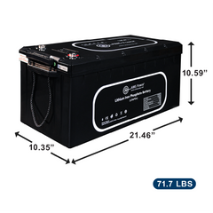 AIMS Power 12V 300Ah LiFePO4 Battery, Bluetooth, Heated, Wake-Up - view 3
