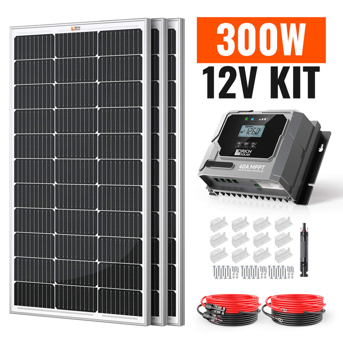 Rich Solar 300 Watt Solar Kit – RV Parts Giant