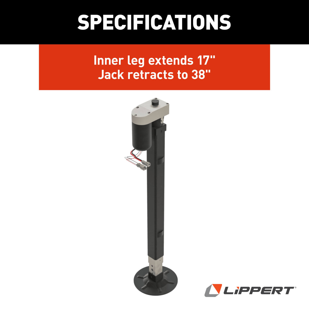Lippert Ground Control Hall Effect Front Jack, Left or Right - view 8