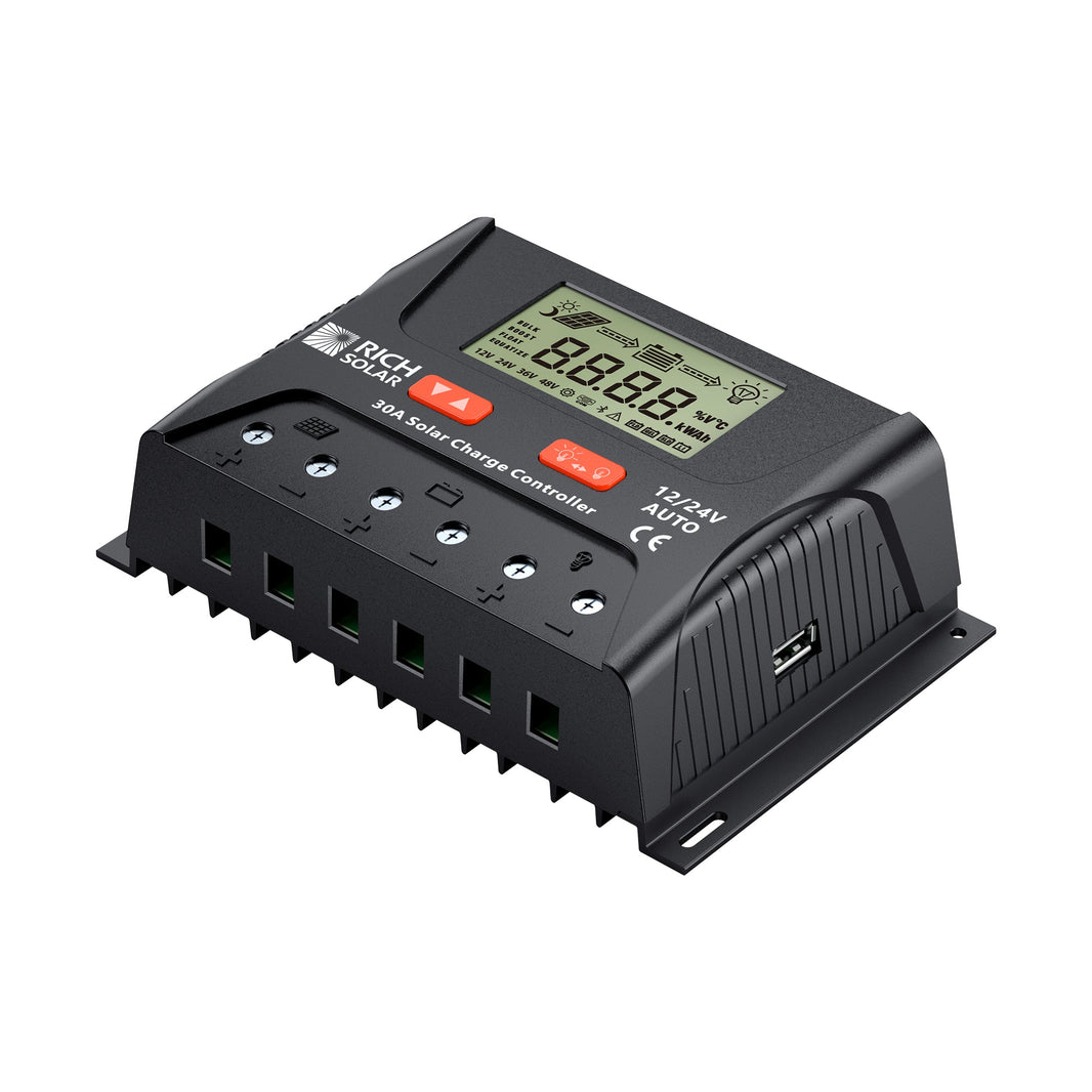 Rich Solar BRAVO LEGEND 30 30 Amp PWM Solar Charge Controller