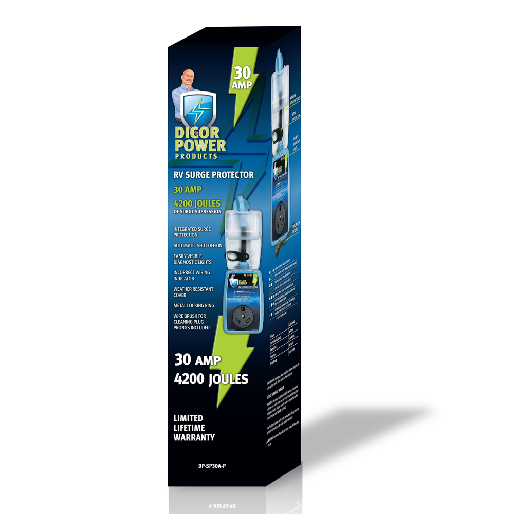 Dicor 30 Amp Pigtail RV Surge Protector, 4,200 Joules - view 3