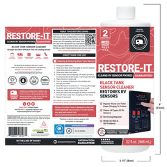 Unique Restore-It sensor cleaner bottle, view 3